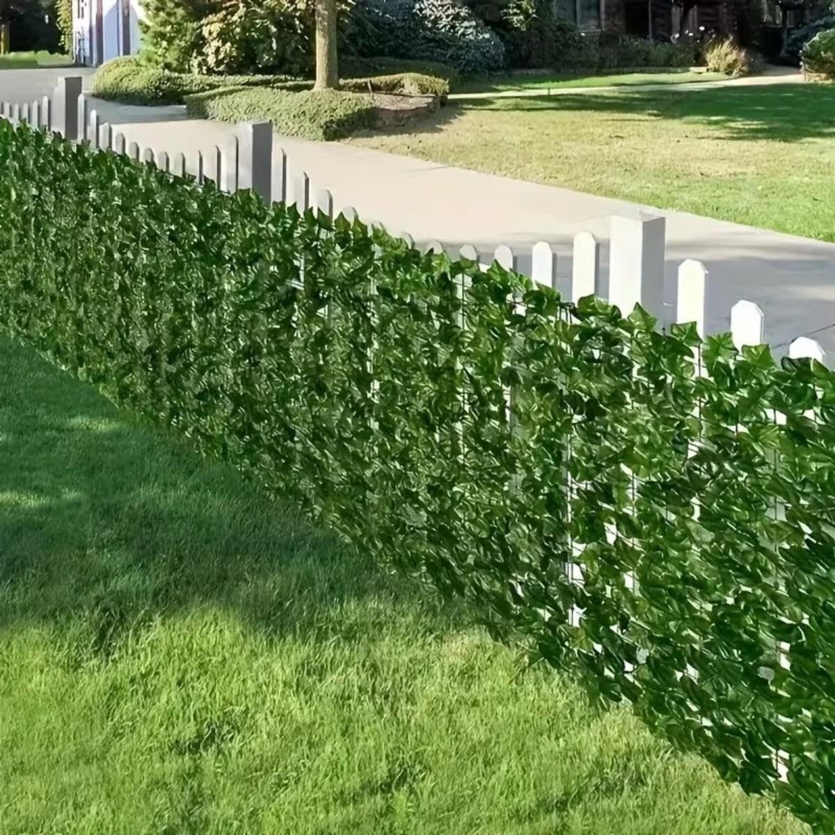Artificial Ivy Vine Leaf Panels For Fence Privacy Screening