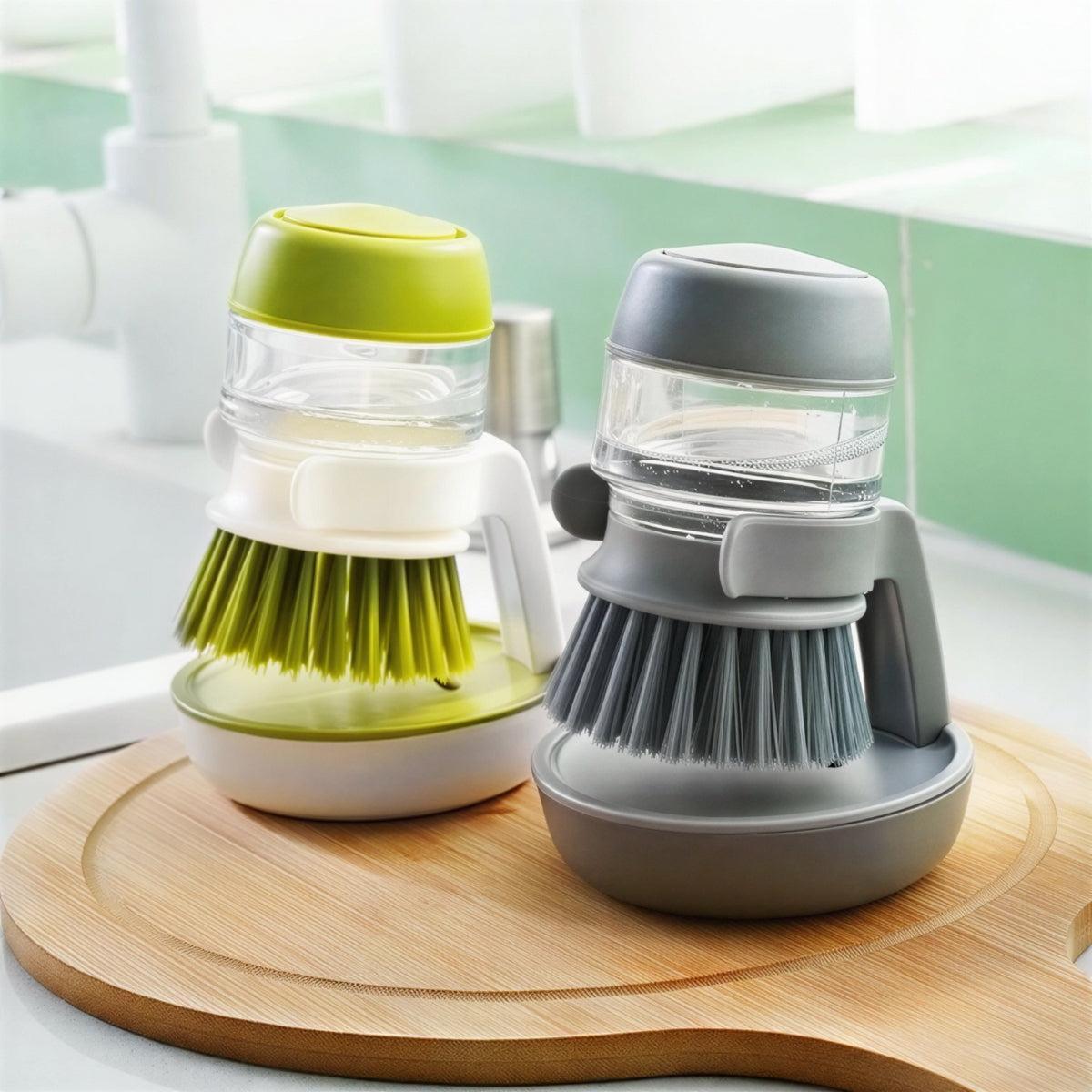 Automatic Soap Dispensing Dish Scrub Brush