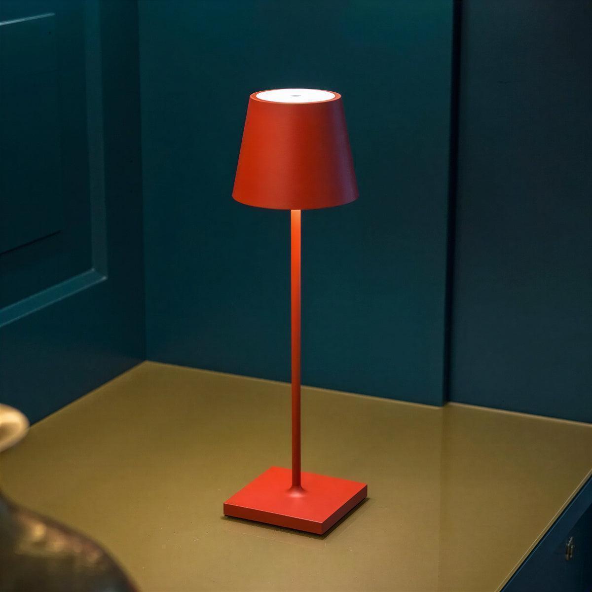 Cordless Touch Control Table Lamp With USB-C Charging For Restaurants