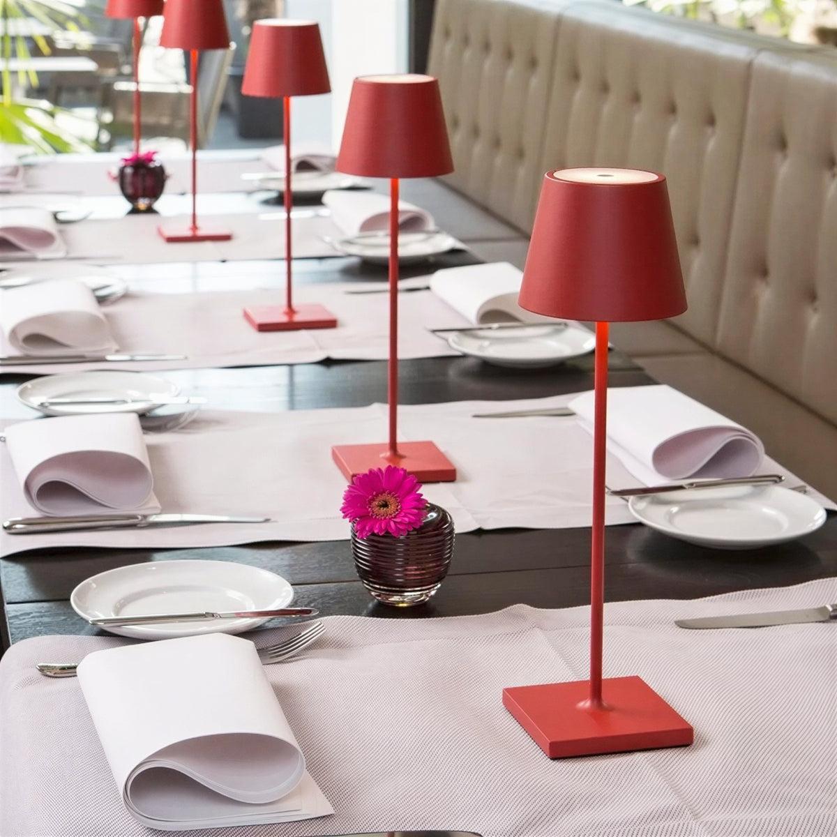 Cordless Touch Control Table Lamp With USB-C Charging For Restaurants