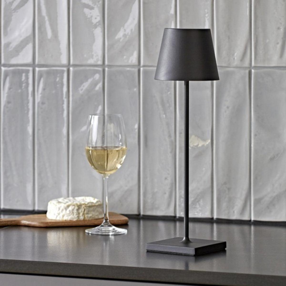 Cordless Touch Control Table Lamp With USB-C Charging For Restaurants