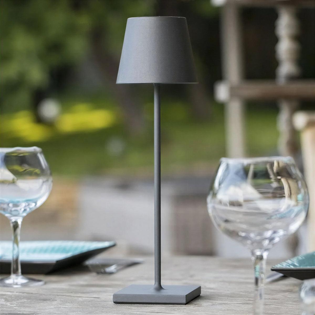 Cordless Touch Control Table Lamp With USB-C Charging For Restaurants