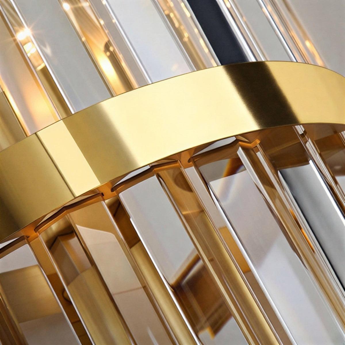 Crystal Caged Wall Sconce Light Fixture