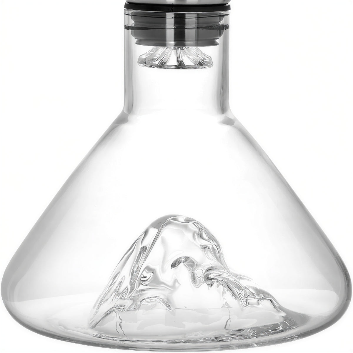 Crystal Wine Decanter Carafe With Aerator Iceberg Silhouette