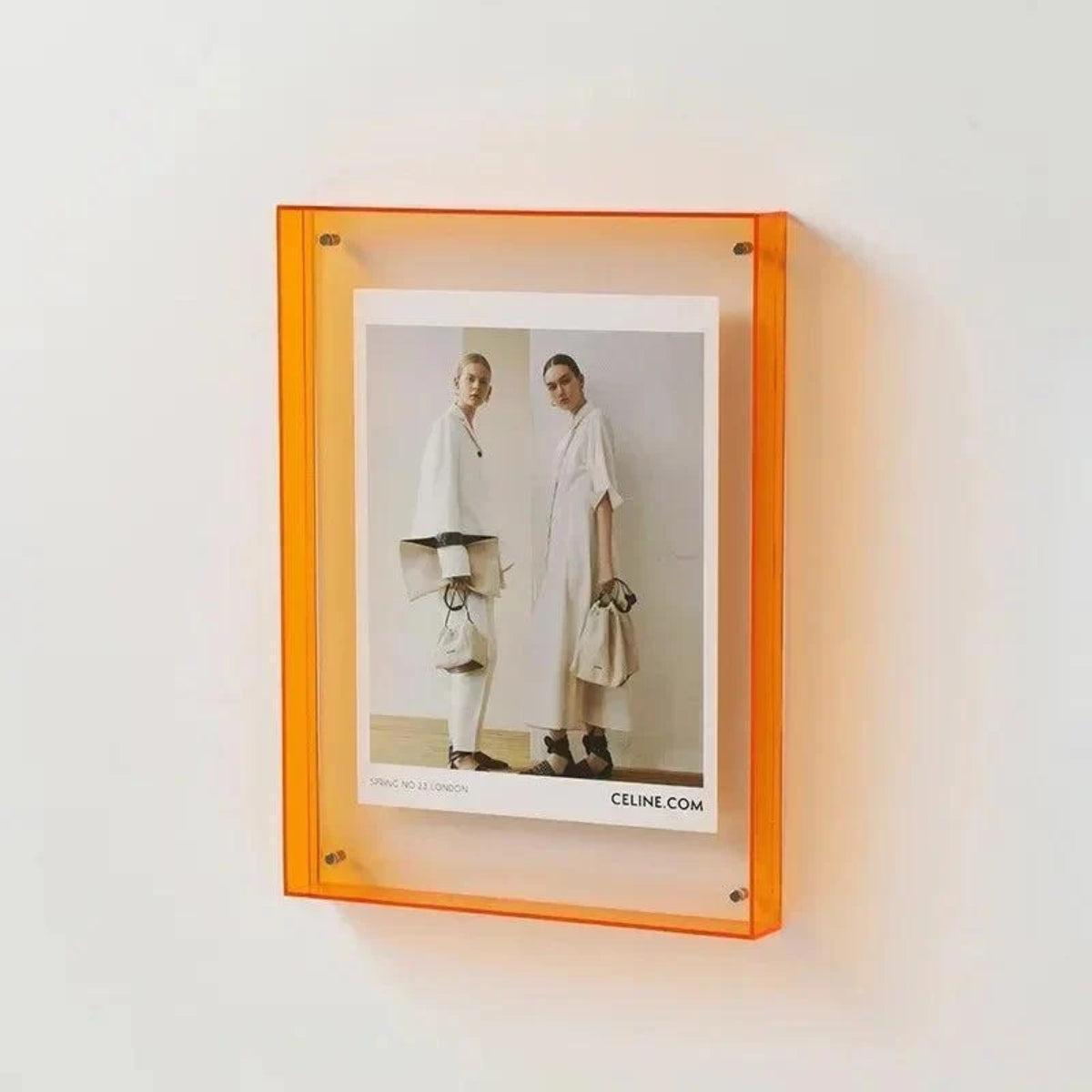 Custom Picture Frame With Bold Vibrant Edge For Photos And Poster Display