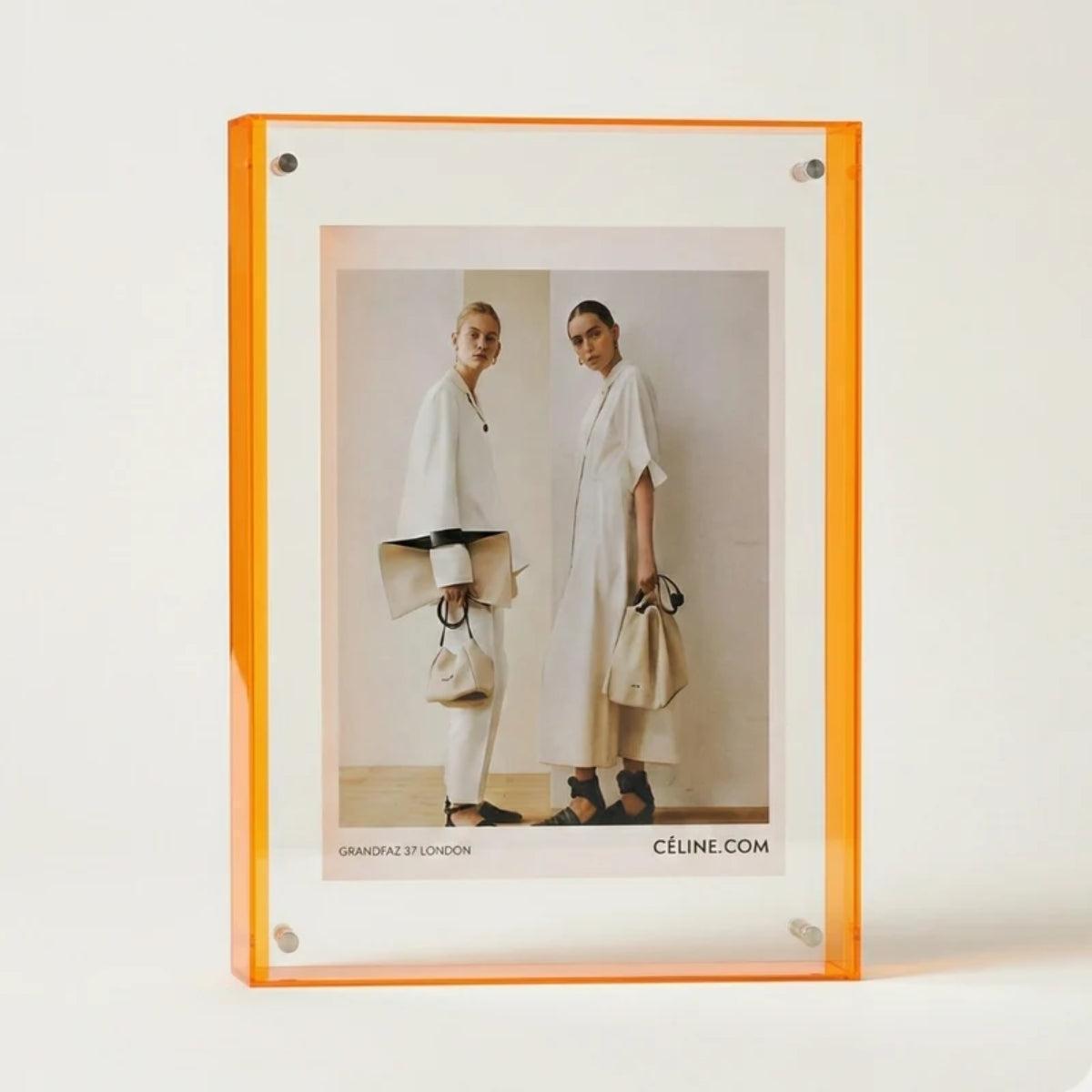 Custom Picture Frame With Bold Vibrant Edge For Photos And Poster Display