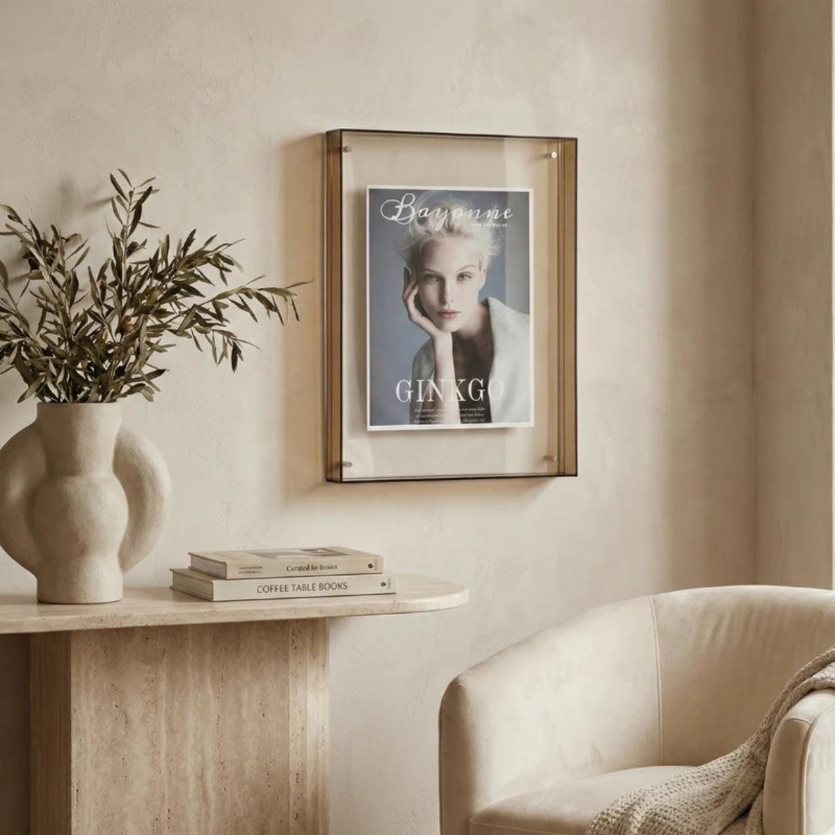 Custom Picture Frame With Bold Vibrant Edge For Photos And Poster Display