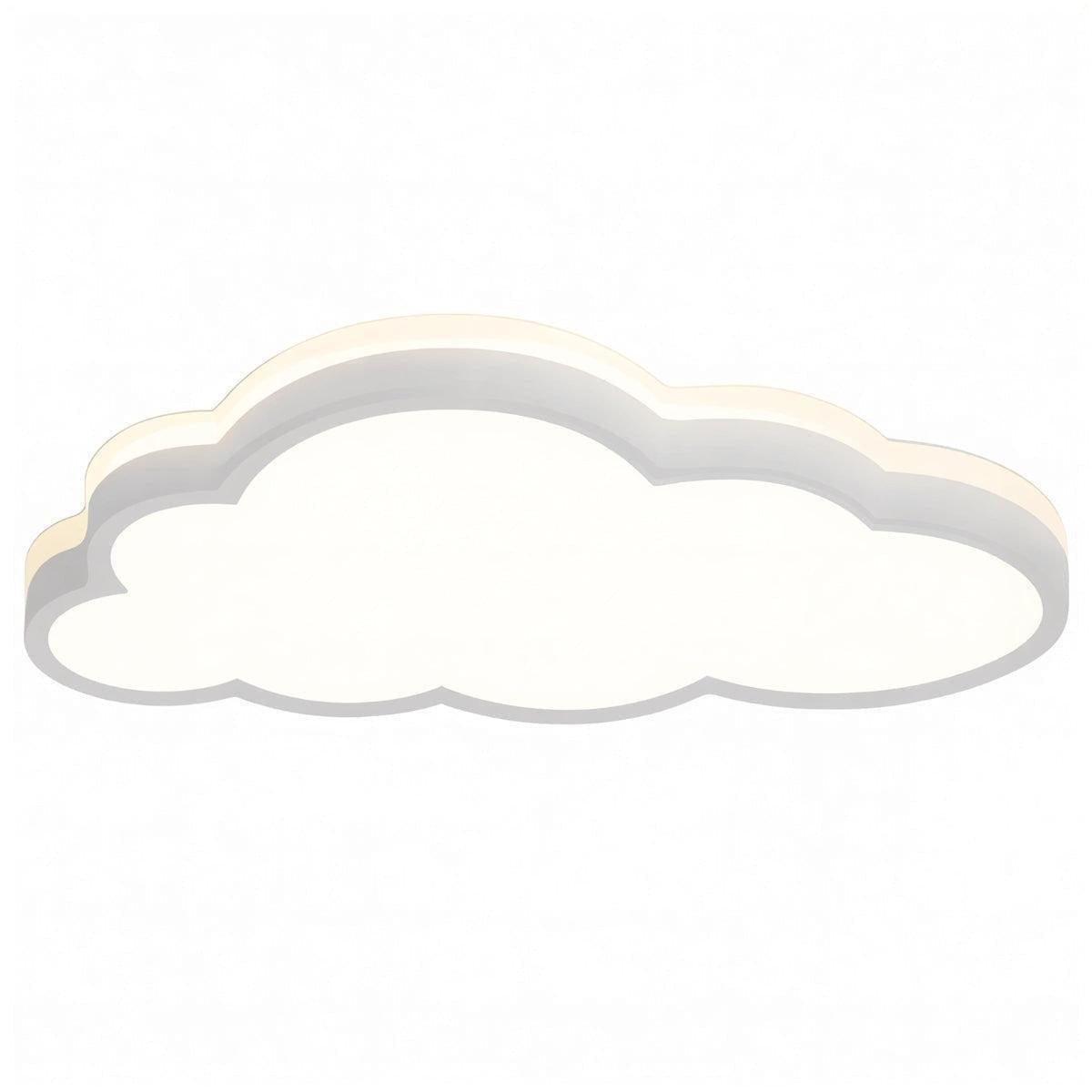 Decorative Cloud Shaped Flush Mount Ceiling Light Fixture With Dimmable Glow