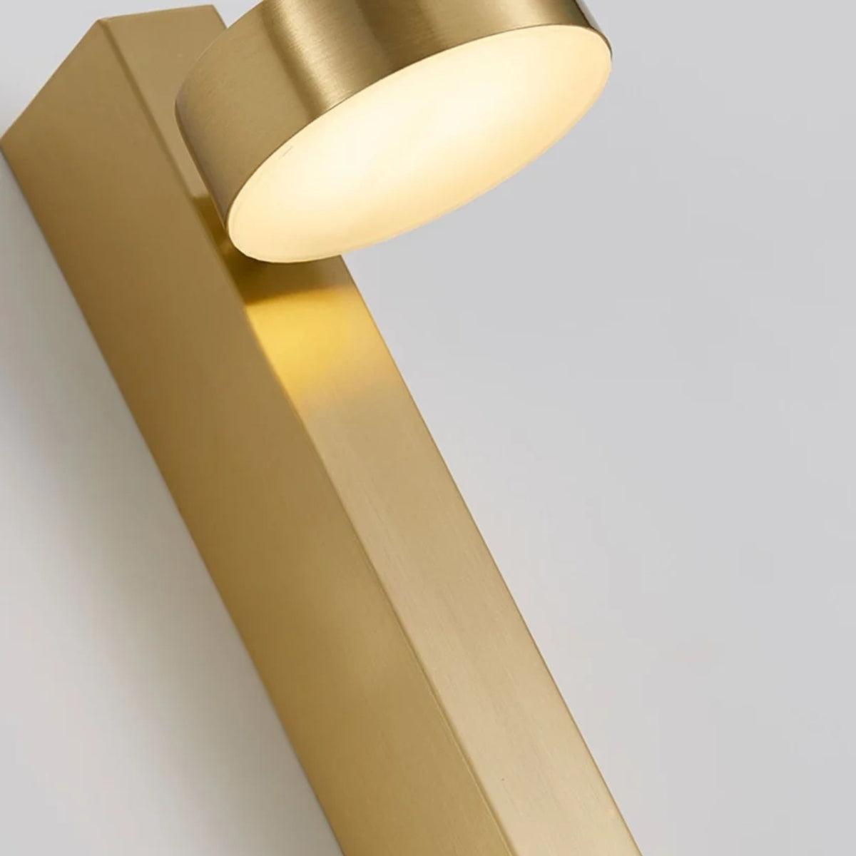 Dimmable Wall Sconce Lighting Fixture With Adjustable Head