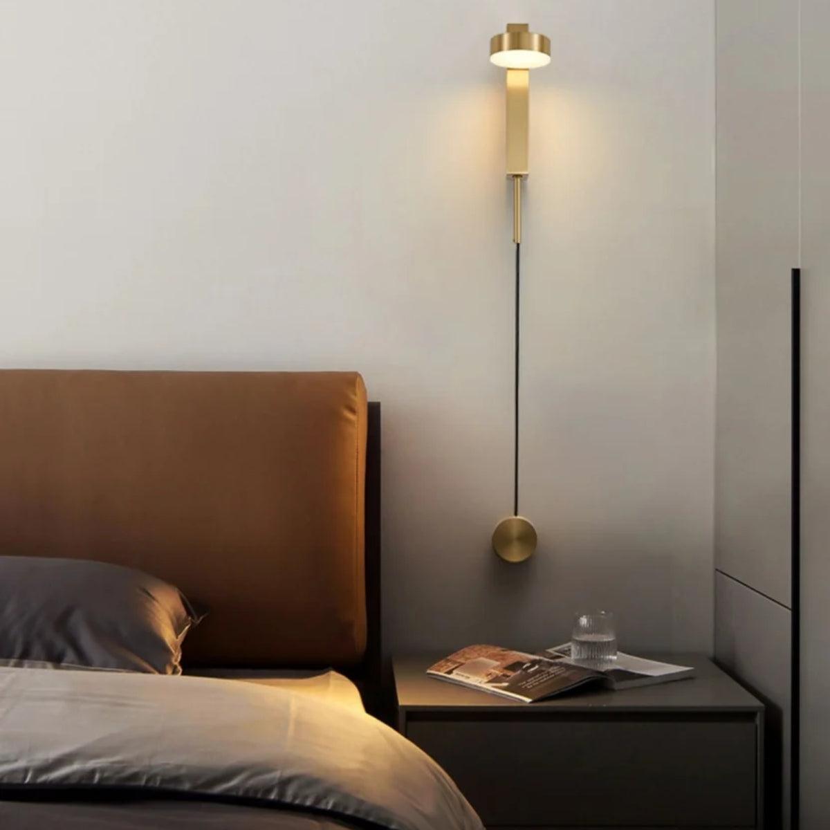 Dimmable Wall Sconce Lighting Fixture With Adjustable Head
