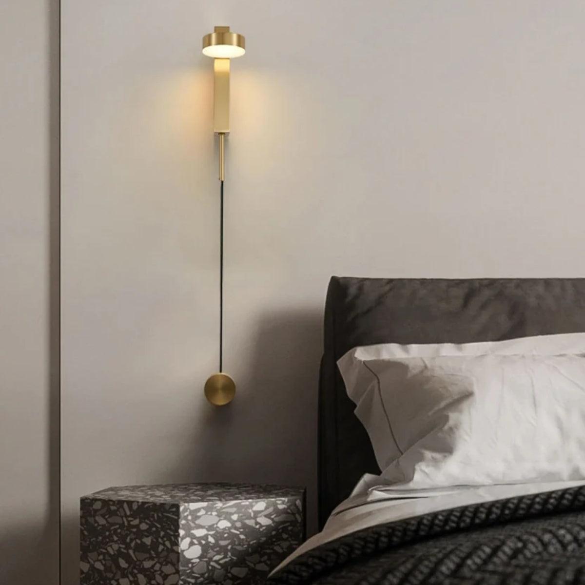 Dimmable Wall Sconce Lighting Fixture With Adjustable Head