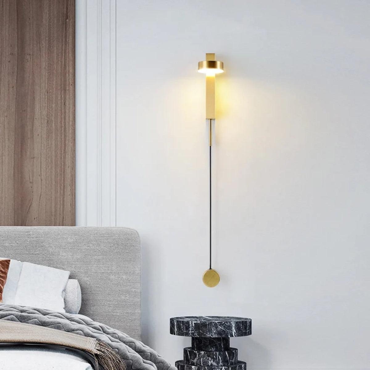 Dimmable Wall Sconce Lighting Fixture With Adjustable Head