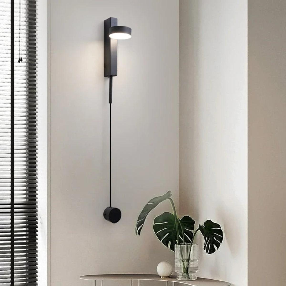 Dimmable Wall Sconce Lighting Fixture With Adjustable Head