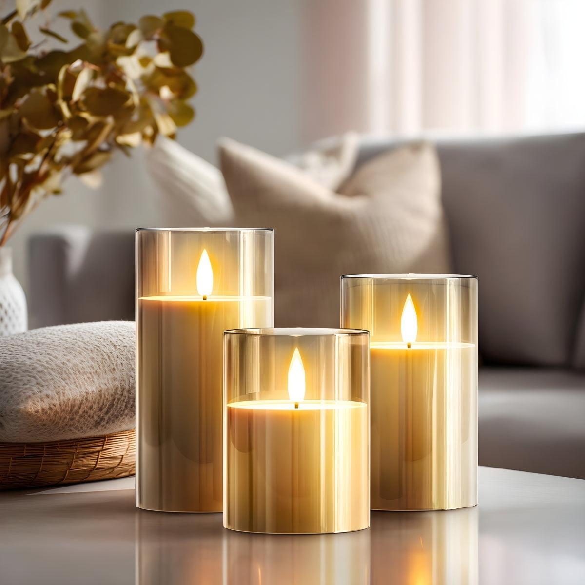 Flameless Candles With Realistic Flickering Light