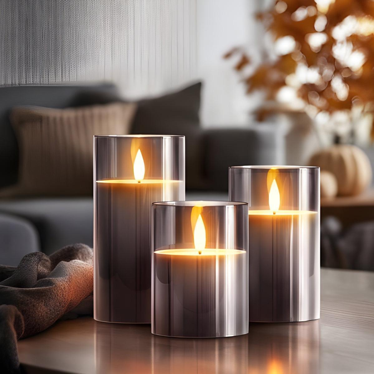 Flameless Candles With Realistic Flickering Light