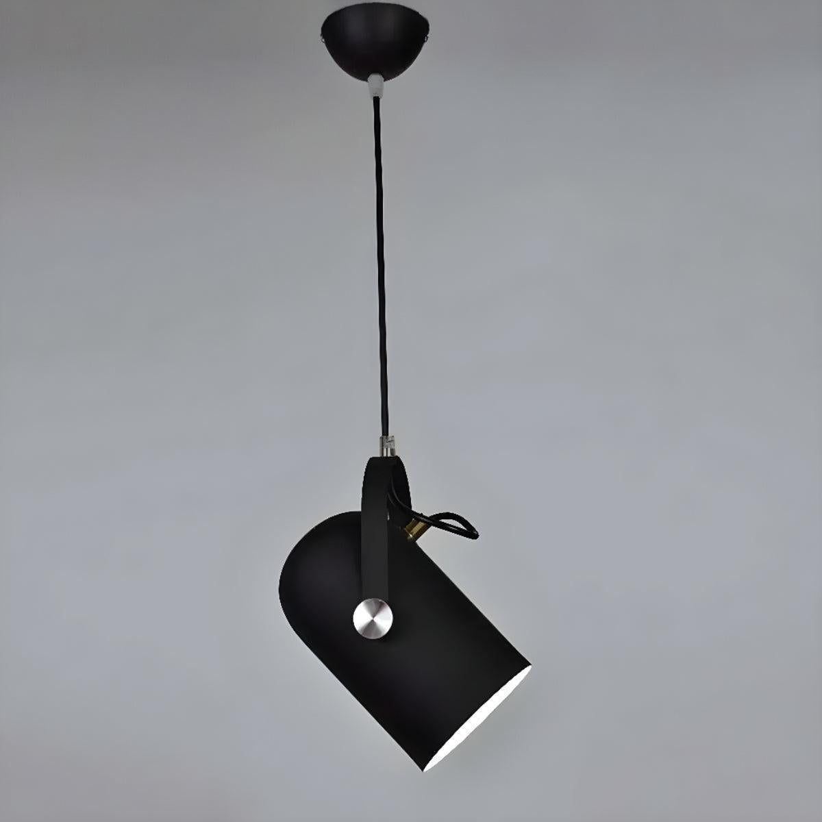 Hanging Scandinavian Pendant Light Fixture With Adjustable Swivel Shade