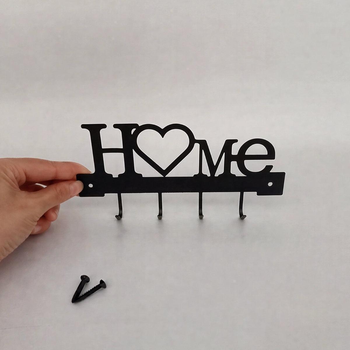 Home Wall Mounted Entryway Key Holder With Hooks
