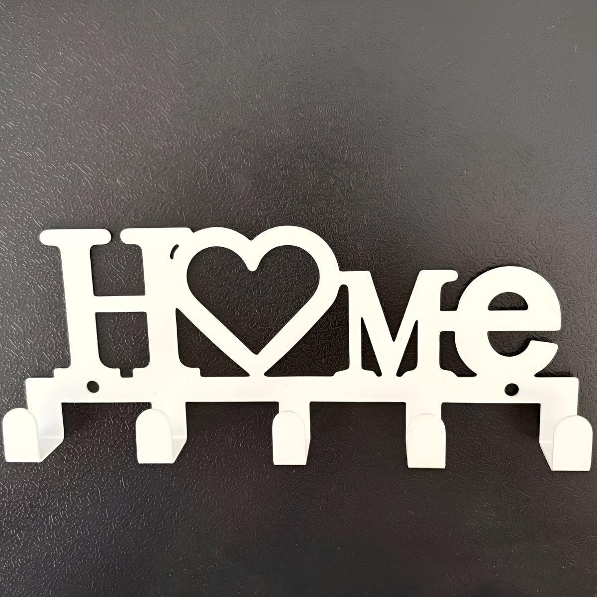 Home Wall Mounted Entryway Key Holder With Hooks