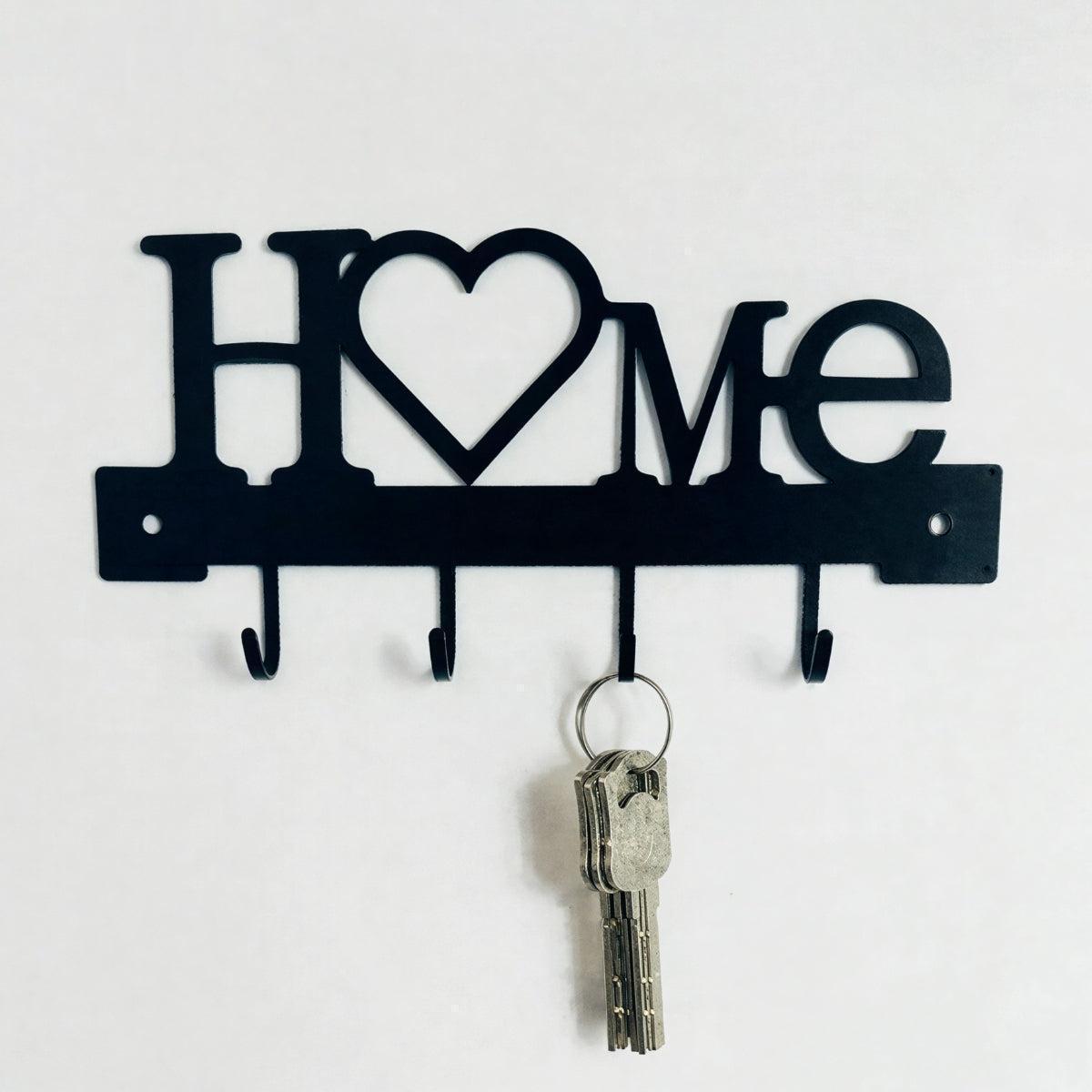 Home Wall Mounted Entryway Key Holder With Hooks