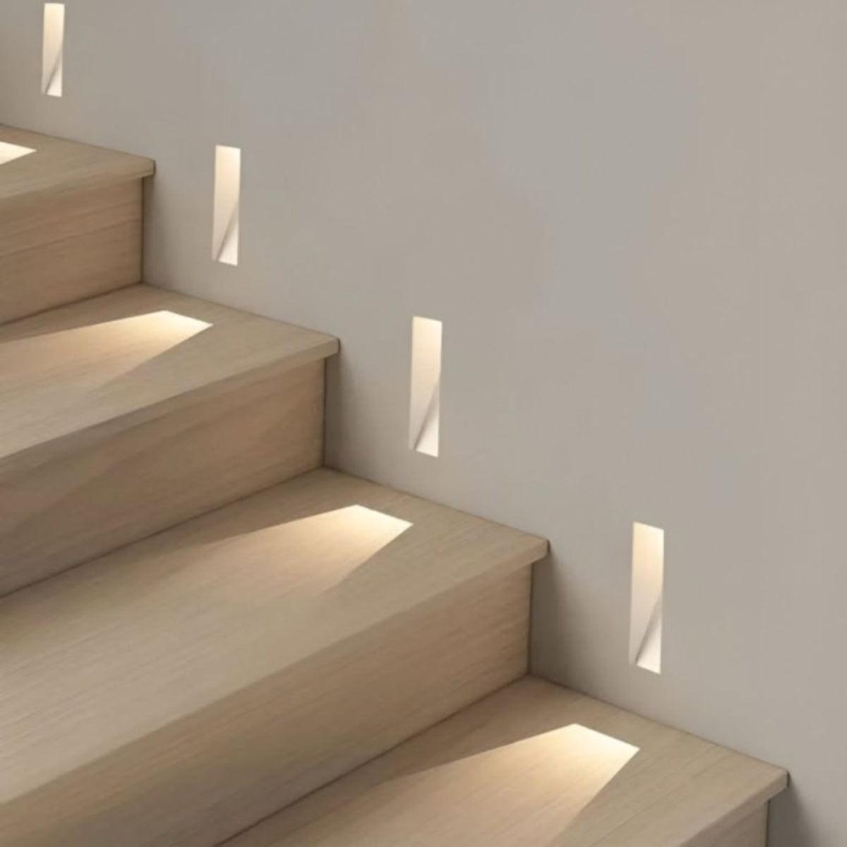 Indoor Stairwell Light Fixtures With Recessed Design