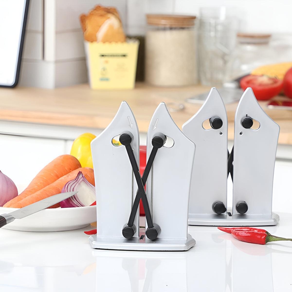 Kitchen Knife Sharpener Tool With Spring Action