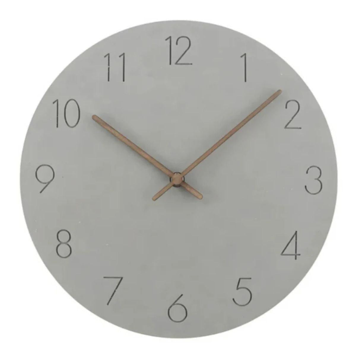 Mid Century Minimalist Wall Clock With Silent Quartz Movement