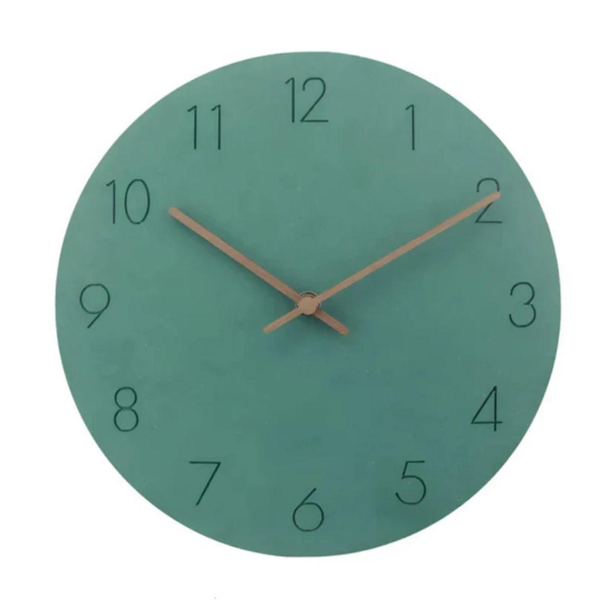 Mid Century Minimalist Wall Clock With Silent Quartz Movement