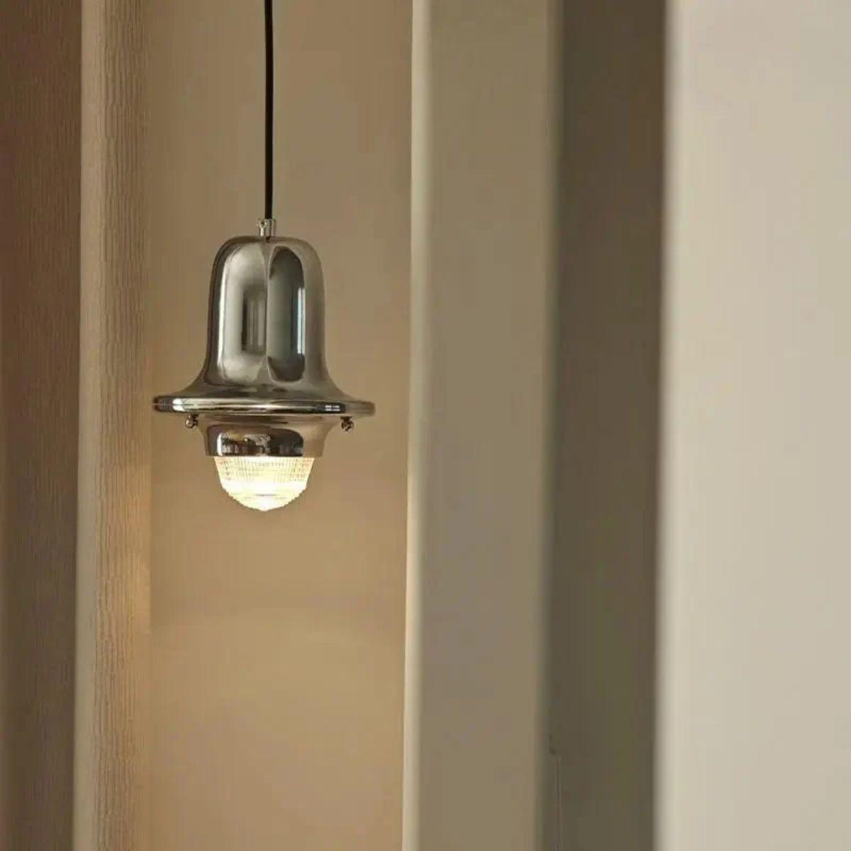 Minimalist Metal Pendant Light with Geometric Bauhaus Design