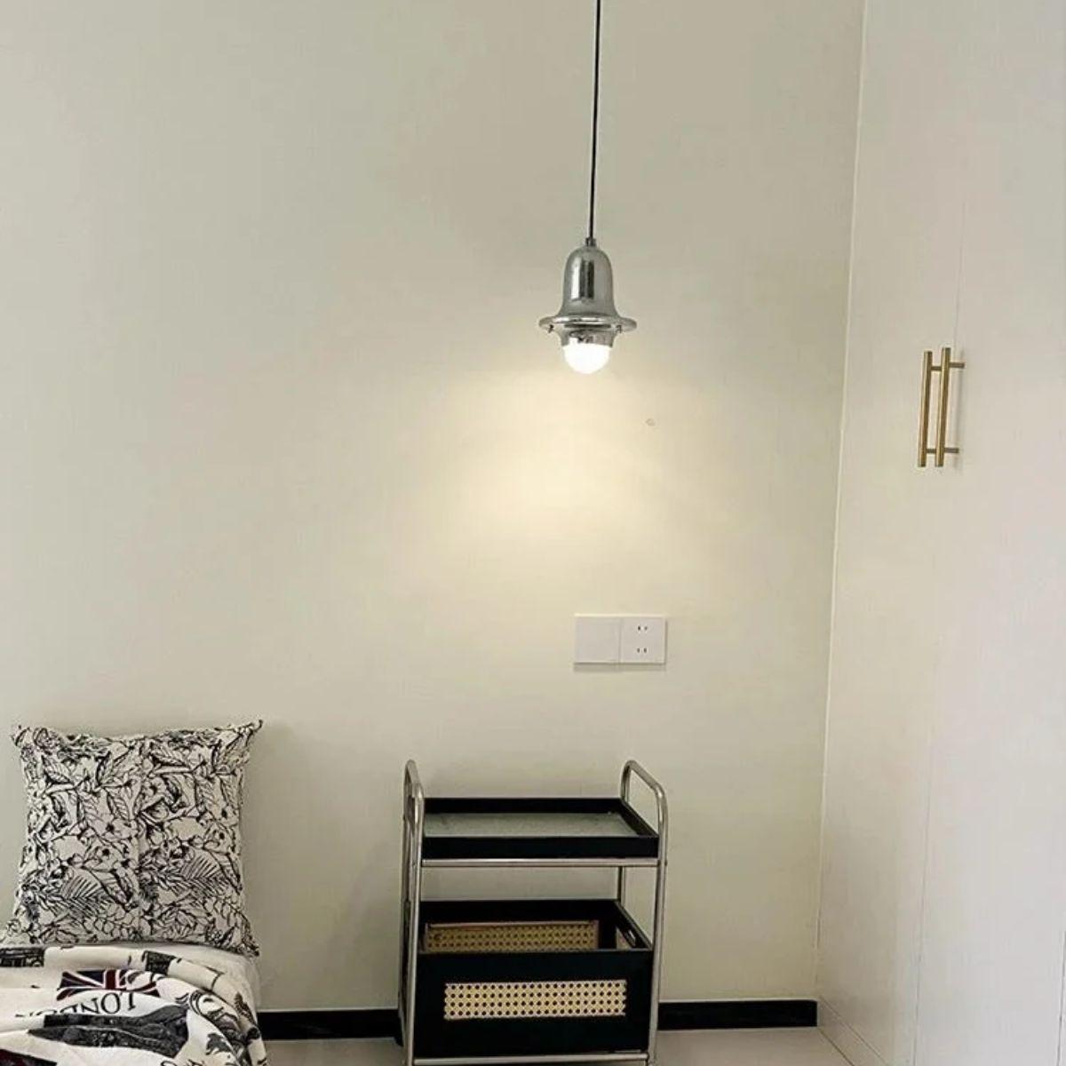 Minimalist Metal Pendant Light with Geometric Bauhaus Design