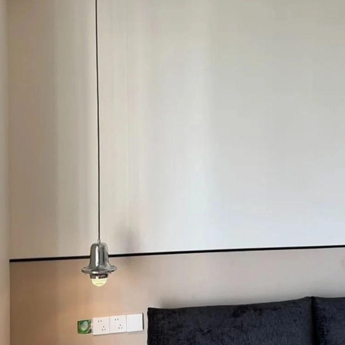 Minimalist Metal Pendant Light with Geometric Bauhaus Design