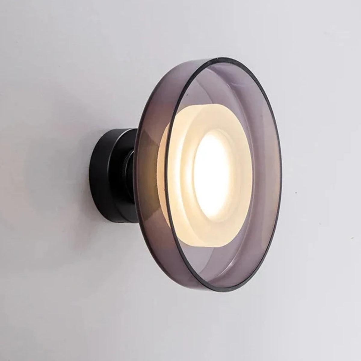 Minimalist Round Glass Ceiling Or Wall Mounted Sconce Light