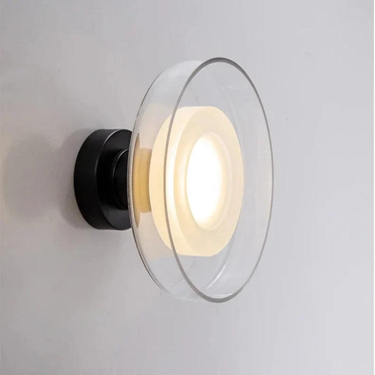 Minimalist Round Glass Ceiling Or Wall Mounted Sconce Light