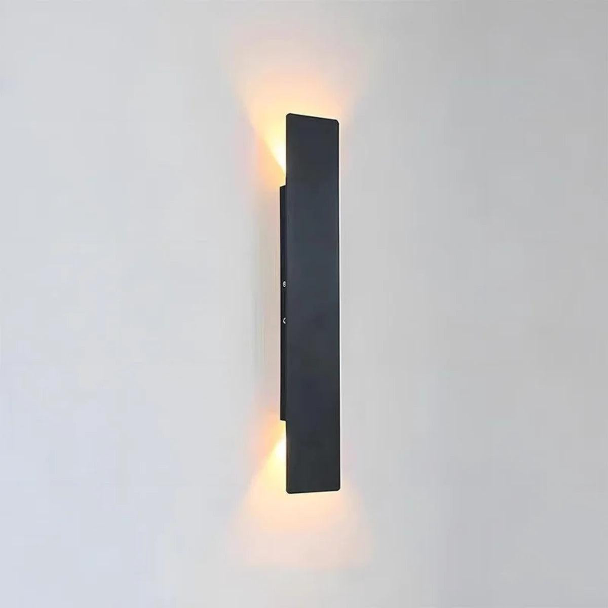 Modern Outdoor Exterior Wall Light With Dual Up Down Illumination