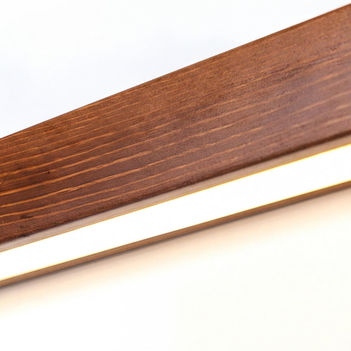 Modern Slim Wood Bar Light Fixture