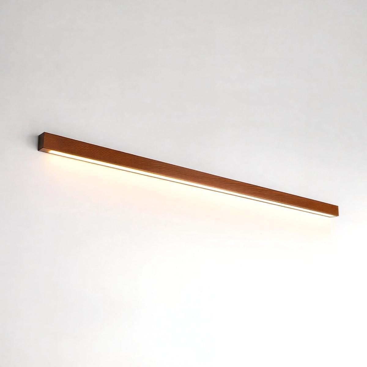 Modern Slim Wood Bar Light Fixture