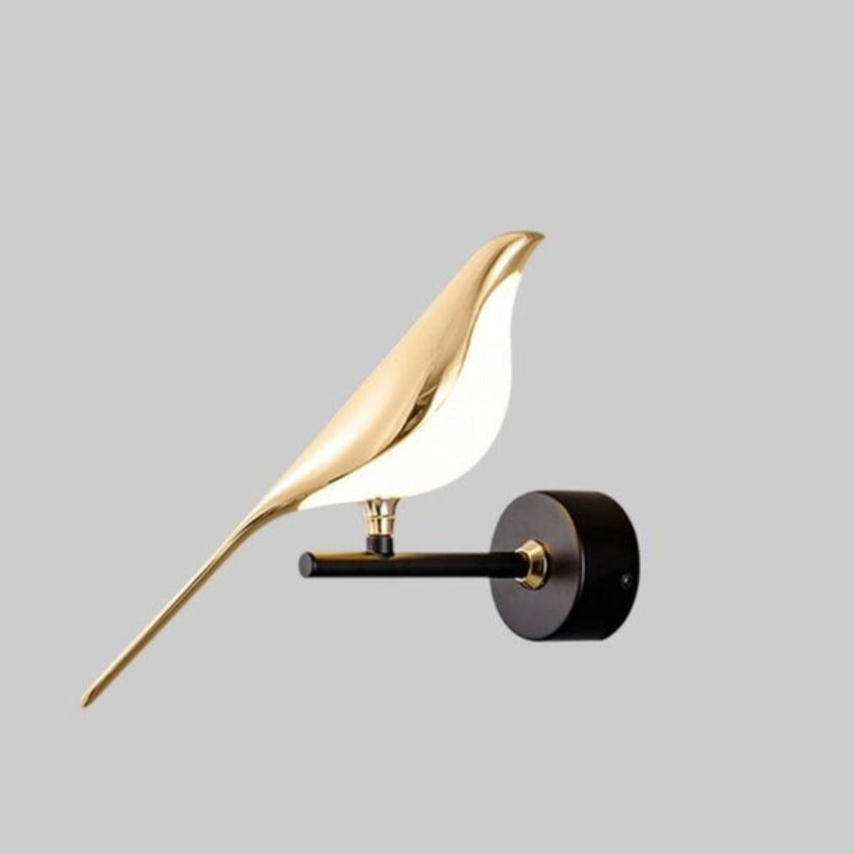 Modern Wall Sconce Light With Decorative Bird Design