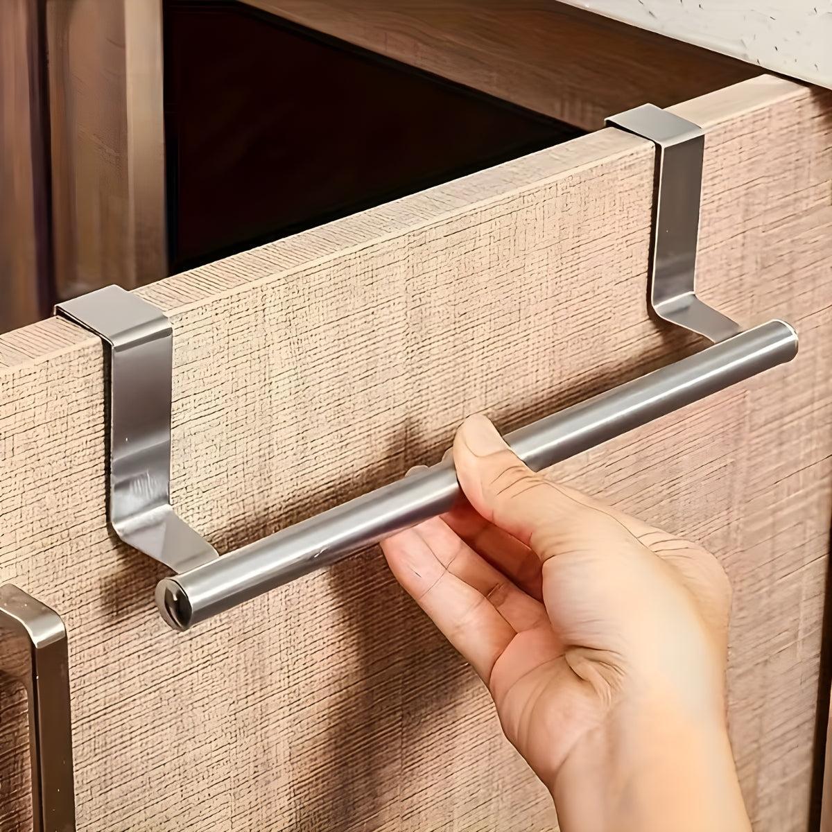 Over Door Hand Towel Holder For Kitchen And Bathroom Cabinets