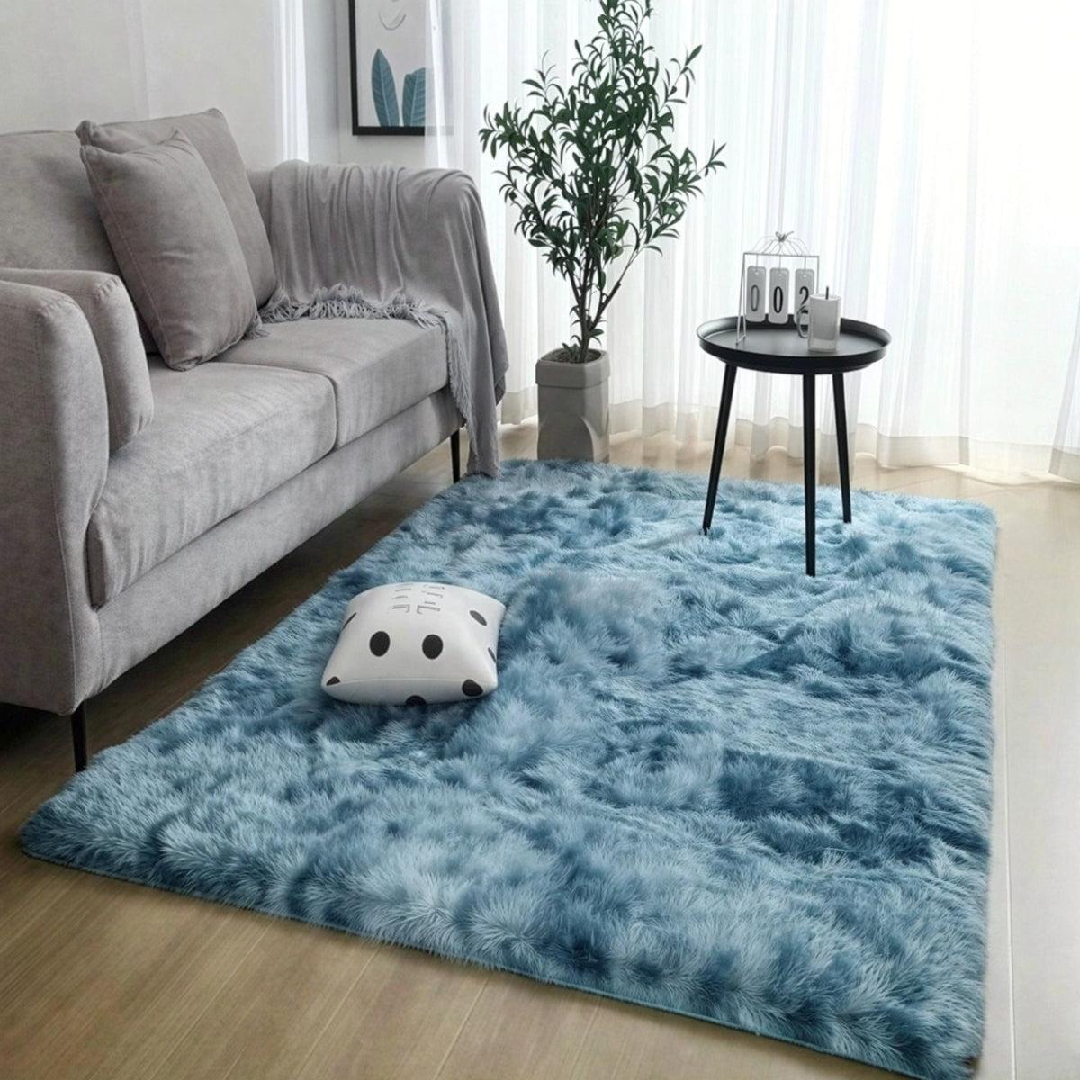 Plush Shag Carpet Rug With Non Slip Backing