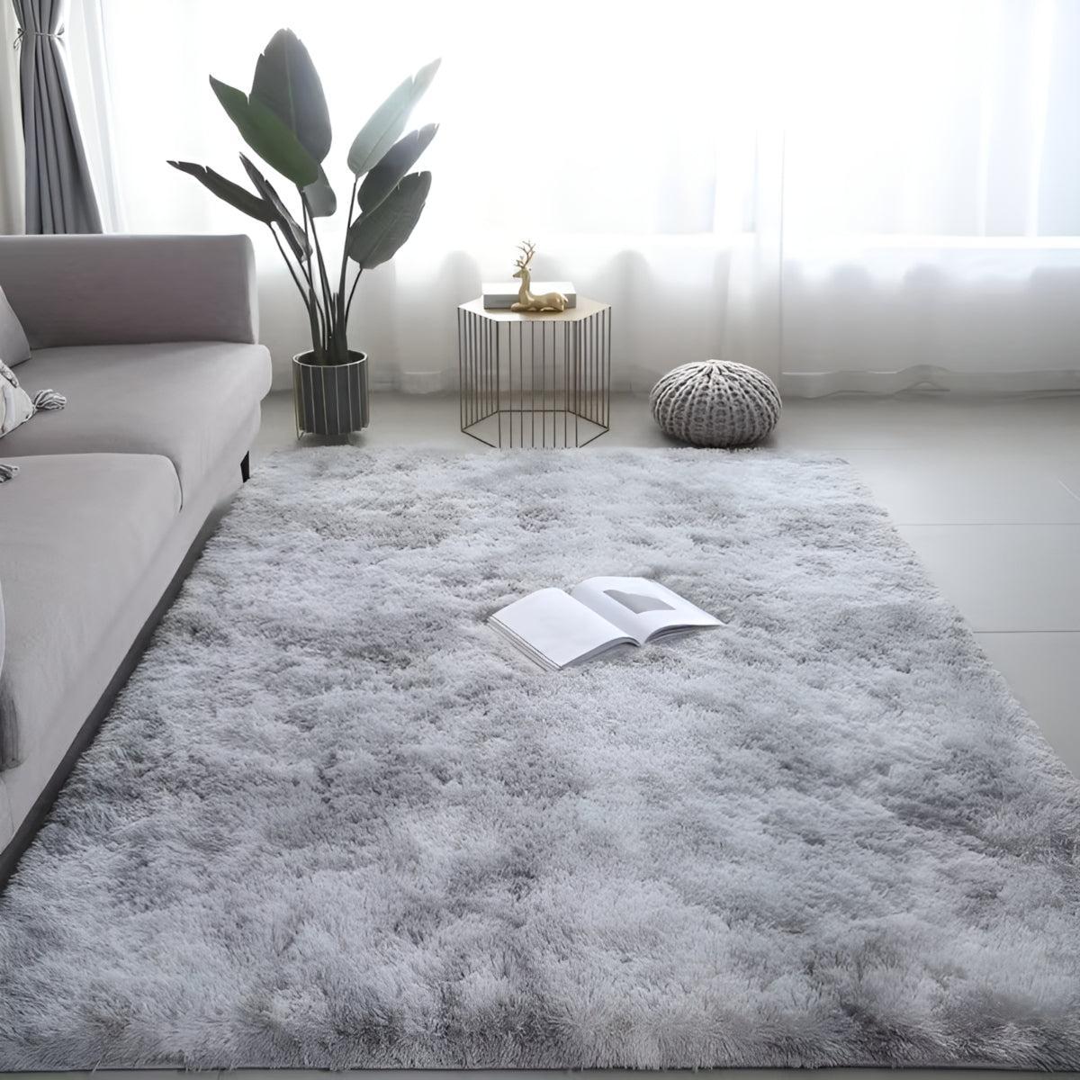 Plush Shag Carpet Rug With Non Slip Backing