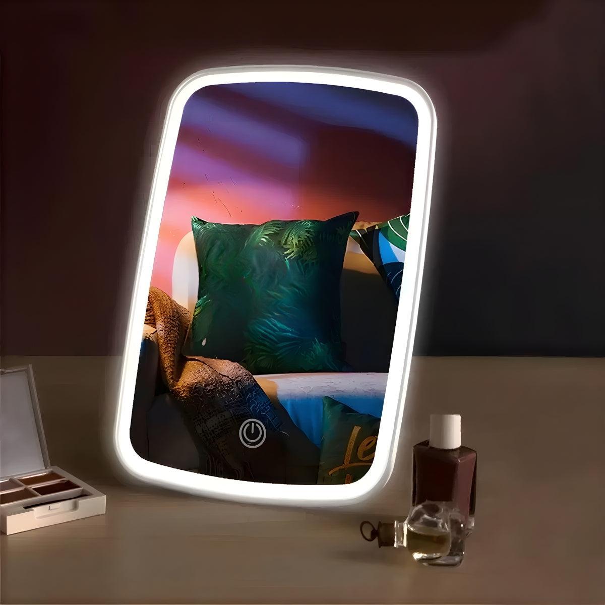 Rechargeable Makeup Mirror With Adjustable Touch Dimming
