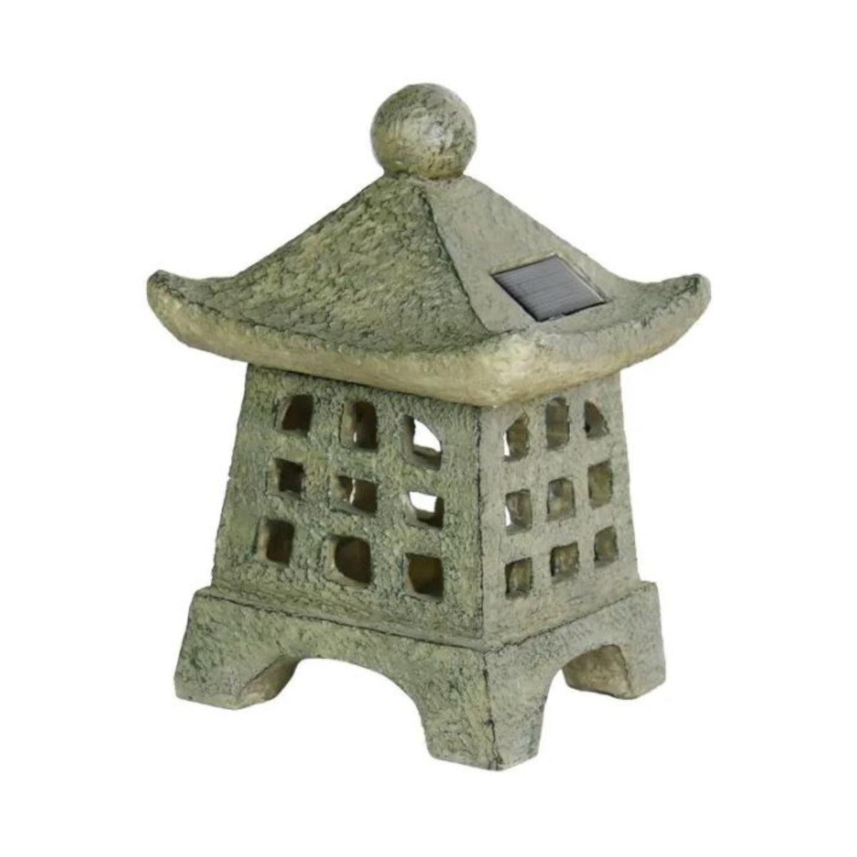 Solar Powered Pagoda Garden Light For Outdoors