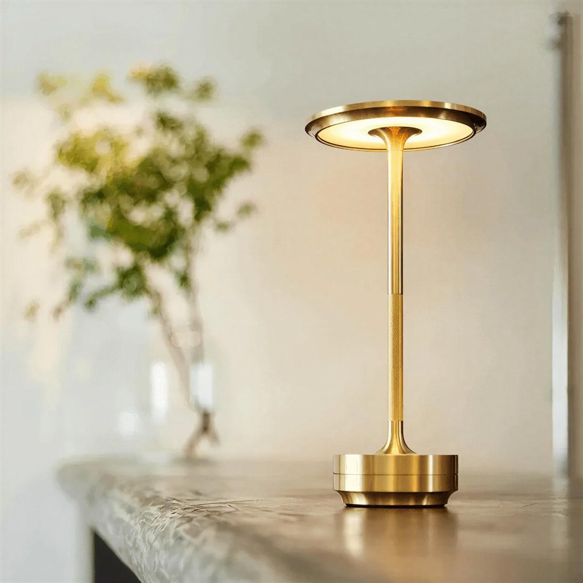 Tall Modern Cordless Table Lamp With Touch Dimming