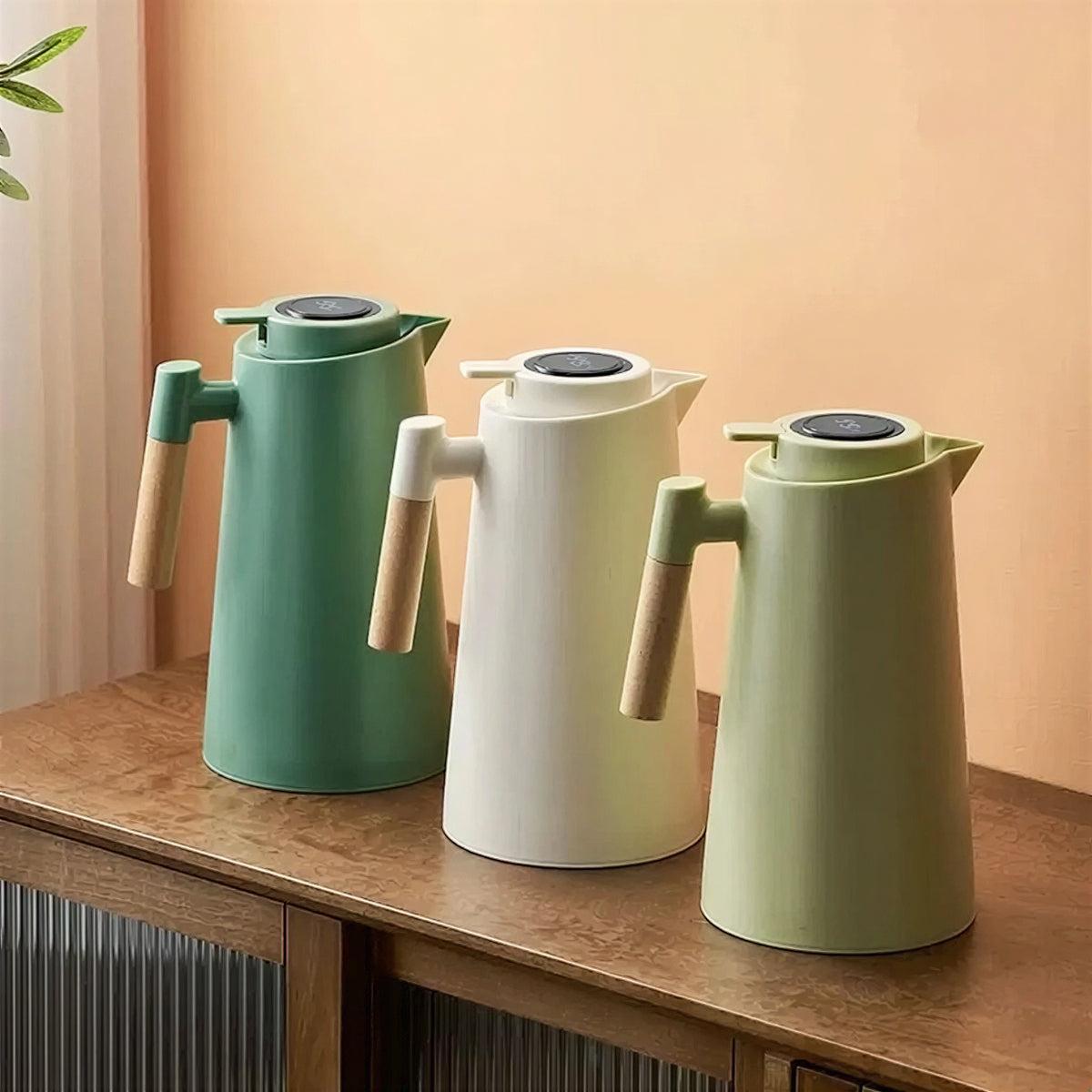 Thermal Coffee Jug With Digital Temperature Display Lid