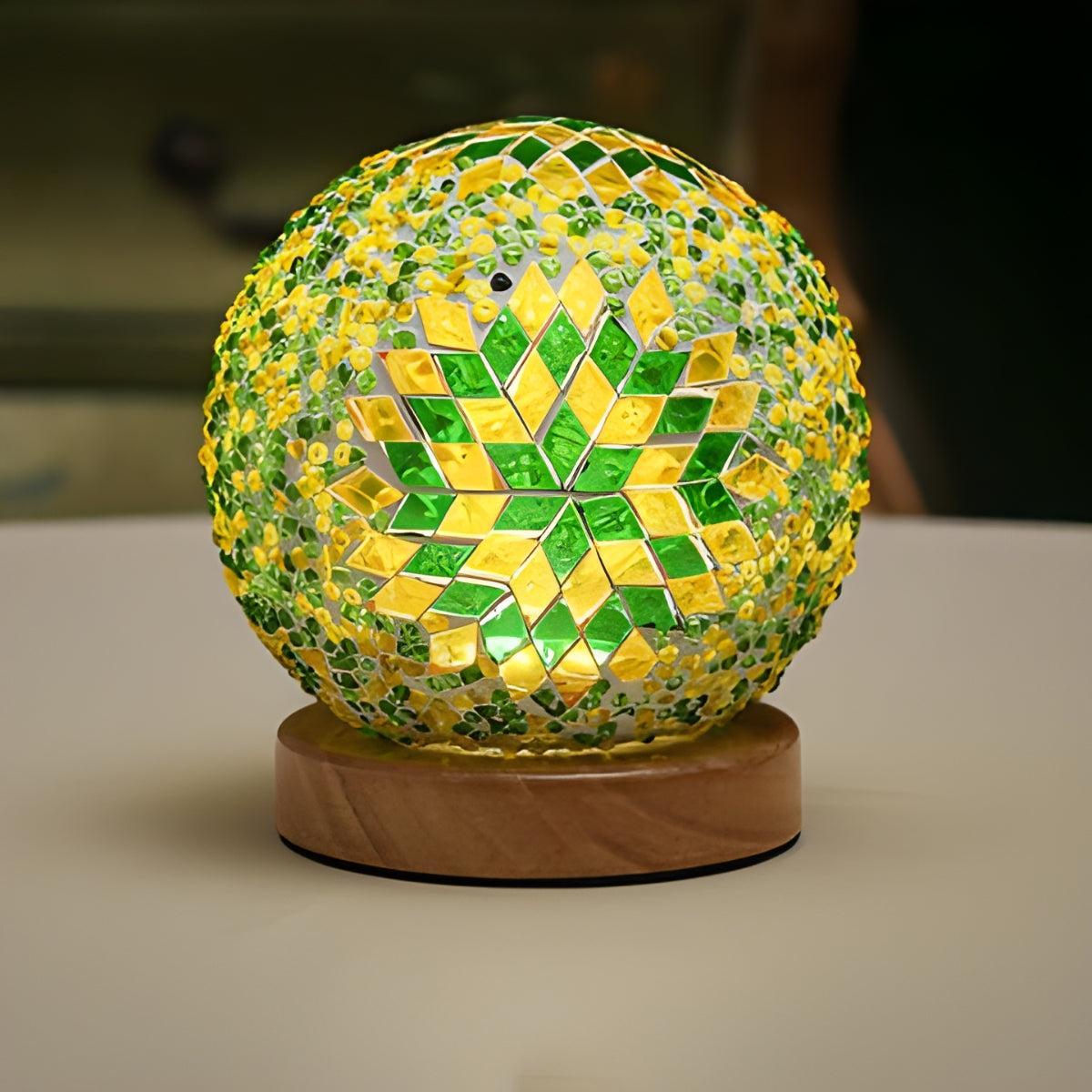 Turkish Mosaic Table Lamp With Boho Style Design
