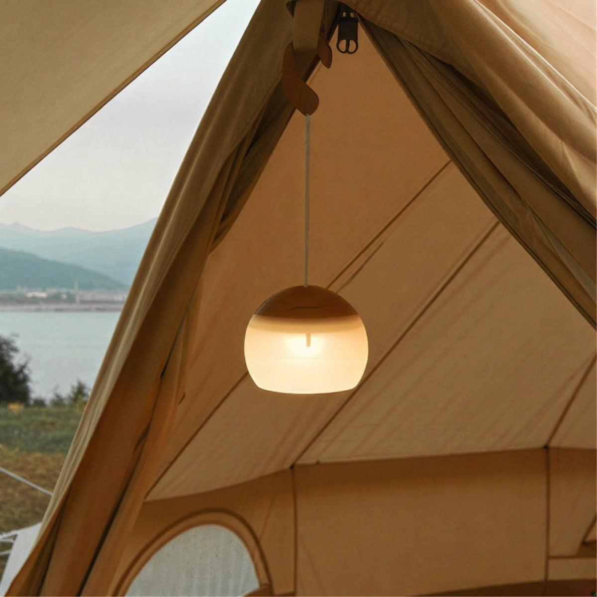 USB Rechargeable Outdoor Camping Lantern With Hanging Pendant Light