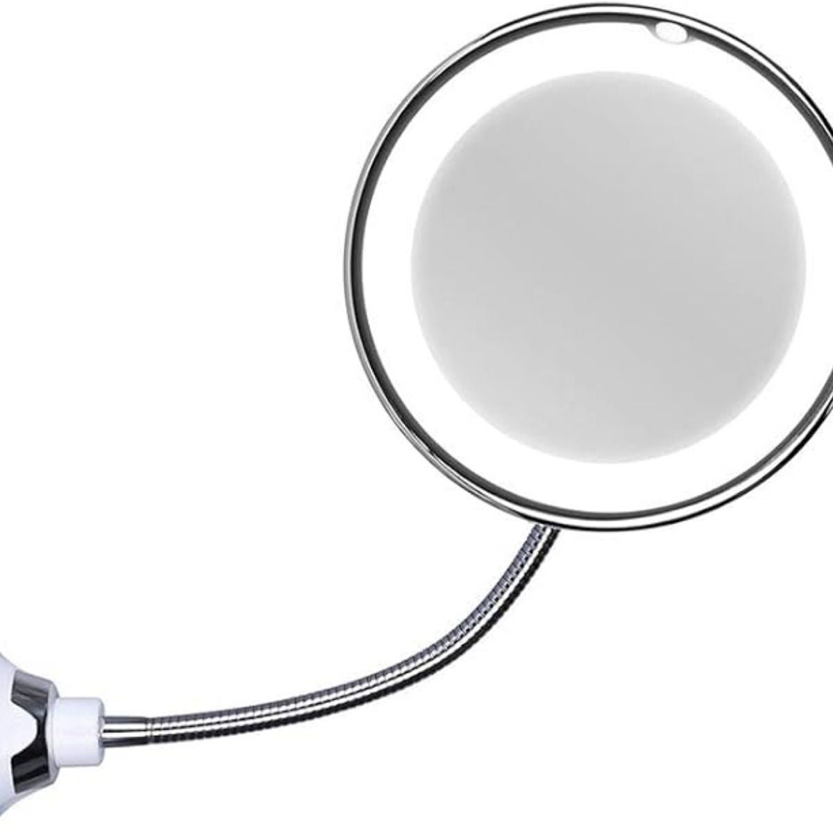 Wall Mounted Bathroom Vanity Mirror With 10x Magnification And Bright Surround Lights