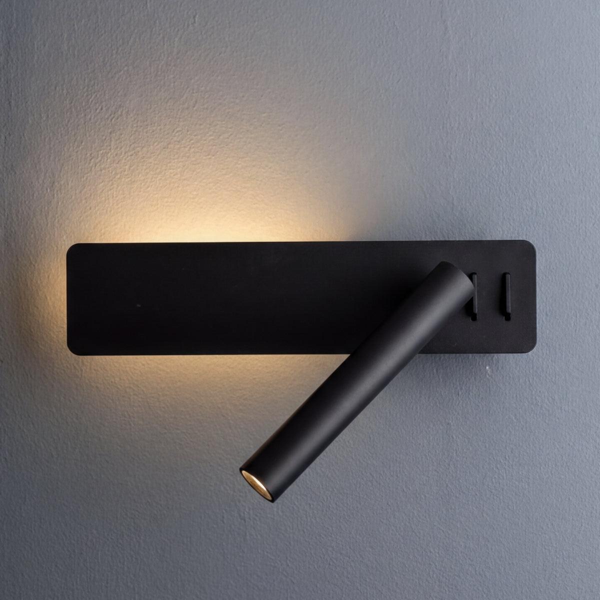 Wall Mounted Reading Light With Adjustable Focused Beam