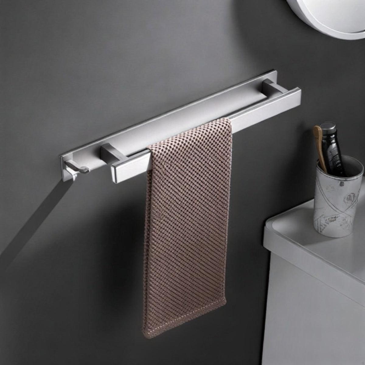 Wall Mounted Towel Rack With Hand Towel Holder For Bathroom Storage