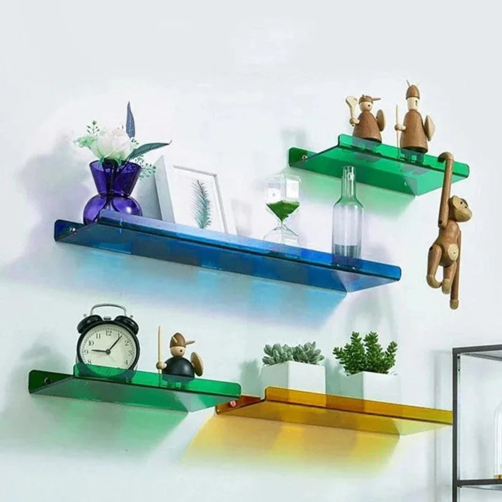 Modern Acrylic Floating Wall Shelf For Home Organization