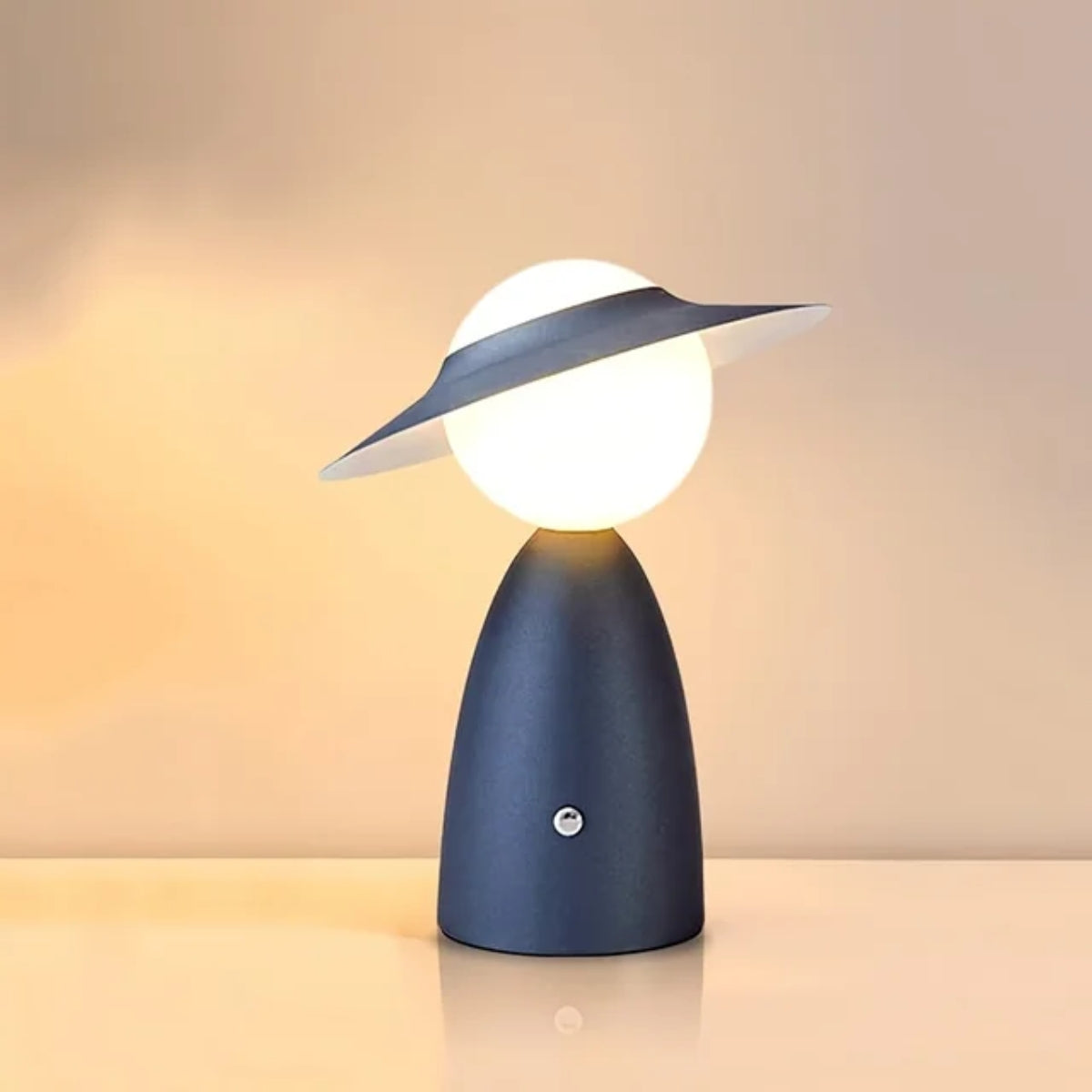 Modern Person Styled Touch Control Table Lamp With Wireless Charging And Adjustable Light